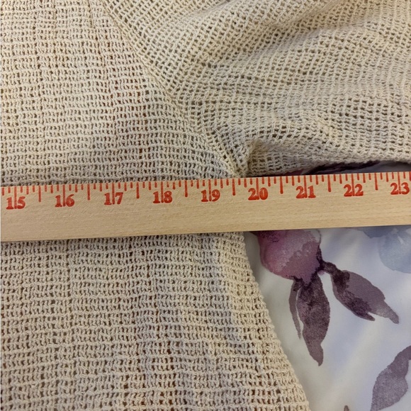 Zara Cream Textured Blouse with Rope Accents - Picture 5 of 9